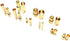 sjgqwt 20pcs/lot 2.0mm 3.0mm 3.5mm 4.0mm 5.5mm 6.0mm 8.0MM Plug(3.0mm) Gold bu/*llet Banana Connector