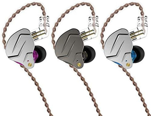 KZ ZSN Pro Dual Drivers 1BA 1DD in Ear Earphones HiFi Power Bass Earbuds Headphones High Clarity Sound Wired Earphones with Detachable Cable for Audiophile Musician