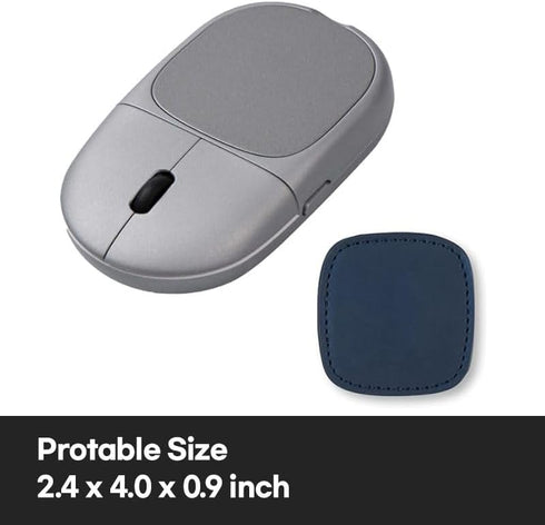 Magnito Mouse - Compact Wireless Mouse for MacBook, Magnetic Attachable, Bluetooth, Silent Clicks
