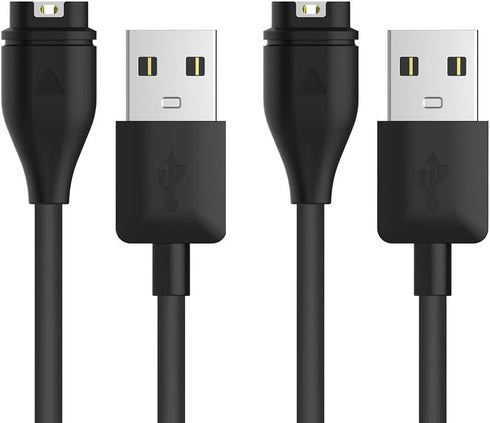 E ECSEM Replacement Charging Cable for Garmin Forerunner 45, 2Pack, Black