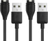 E ECSEM Replacement Charging Cable for Garmin Forerunner 45, 2Pack, Black