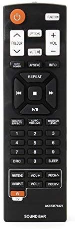 New AKB73575421 Replacement Sound Bar Remote Control for LG Sound Bar/TV