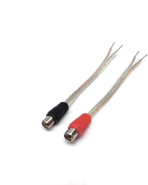 GaoZo RCA Plug to Female Adapter, RCA Plug Cable, RCA Plug Adapter in Black/Red