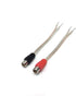 GaoZo RCA Plug to Female Adapter, RCA Plug Cable, RCA Plug Adapter in Black/Red