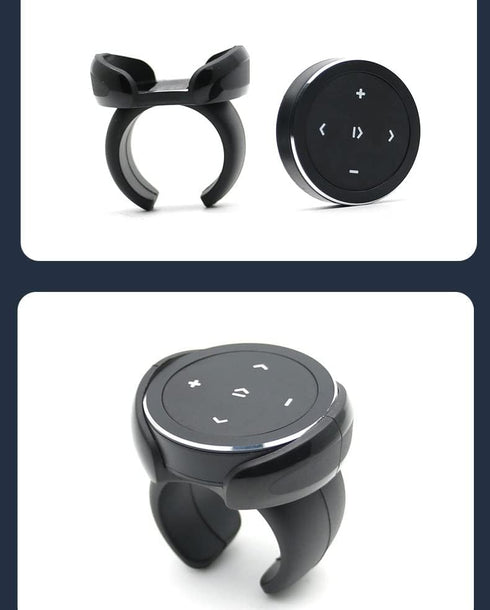 Wireless Bluetooth Media Button Remote for Selfie Control, Start Music for iPhone, Android, Car, Motorcycle Steering