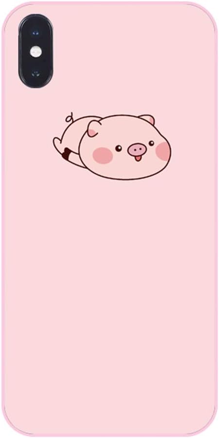 UnnFiko Pig Phone Case Compatible with iPhone 6/6s, Cute Cartoon Animal Silicone Protective Case for Women