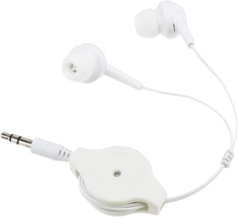 Retractable Earbuds, 3pcs Wired Retractable Earphone Stereo in-Ear Earbuds 3.5mm Jack Earphones for Cell Phones Tablets