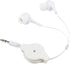 Retractable Earbuds, 3pcs Wired Retractable Earphone Stereo in-Ear Earbuds 3.5mm Jack Earphones for Cell Phones Tablets