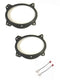 6x9 Front Door Car Stereo Speaker Install Adapter Plates and Speaker Connection Wire Harness Made for 2007-2014 Toyota FJ Cruiser and 2008-2014 Toyota Land Cruiser