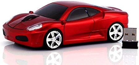 Sleep Sport Car Shaped Wireless Computer Mouse Ergonomic Gaming Optical Mouse USB 2.4G Mini Receiver