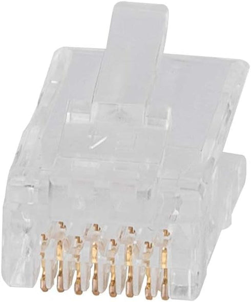Klein Tools VDV826-704 Modular Data Plug, 50 Pack for CAT6A and Larger Diameter CAT6 Indoor/Outdoor Ethernet