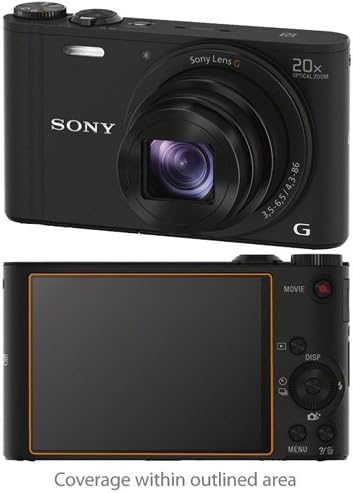 BoxWave Screen Protector for Sony Cyber-Shot DSC-WX350, ClearTouch Crystal (2-Pack), HD Film Skin
