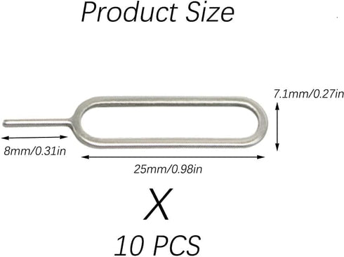 GENERIC Sim Card Tray Remover Eject Pin Key Tool for iPhone iPad Samsung Galaxy Smart Phone/Tablet and More