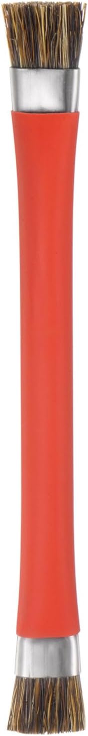 Double-Head Phone Motherboard IC Cleaning Brush, 12x15mm Bristles, Anti-Static ESD Brush Cleaner for Computer Phone, Red