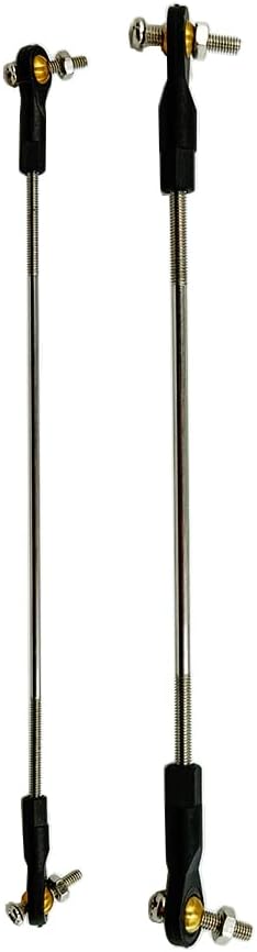 Gracilaria 2PCS RC Toy Push Rod Adjustable Tie Rods Ball Head Joint Servo