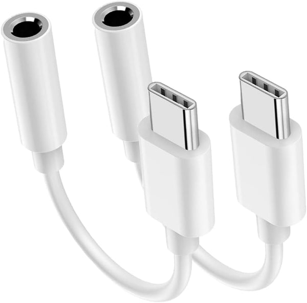 USB C to 3.5mm Headphone Jack Adapter for iPhone 15/15 Pro/Pro Max, Type C Aux Dongle for iPad, Samsung Galaxy