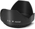 58mm Digital Tulip Flower Lens Hood for Canon Rebel T5, T6, T7i, T8i, EOS 80D, 90D, 77D Cameras