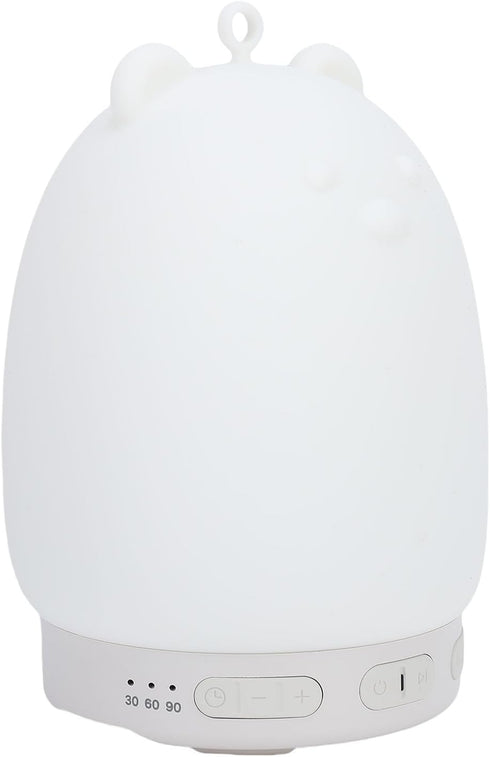 Focket Silicone Night Light, Dimmable 3 Brightness Bluetooth Speaker with 31 Sounds