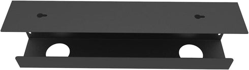 Jingchengmei Under Desk Cable Management Tray - 17-Inch Power Strip Holder, Metal Cord Organizer, Black