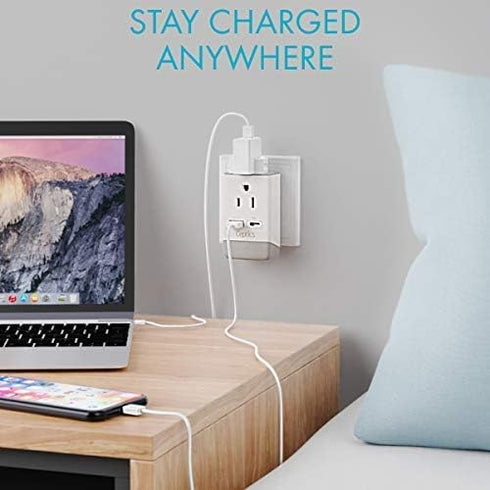 Ceptics South Africa Travel Plug Adapter 2 Pack, QC 3.0 & PD, Dual USB & USB-C, Type M AP-10L, Fast Charging