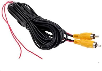 Car RCA Video Extension Cable for Auto Backup Camera Monitor, 10M/32FT with Detection Wire Reverse Trigger