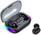 BD&M Wireless Earbuds, HiFi Stereo Gaming Earbuds with Digital LED Display, TWS Bluetooth Headphones for Sports, Work,