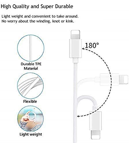Veetone iPhone Aux Cord for Car, MFi Certified Lightning to 3.5mm Adapter, 3.3FT, Compatible with iPhone 13, 12, 11,