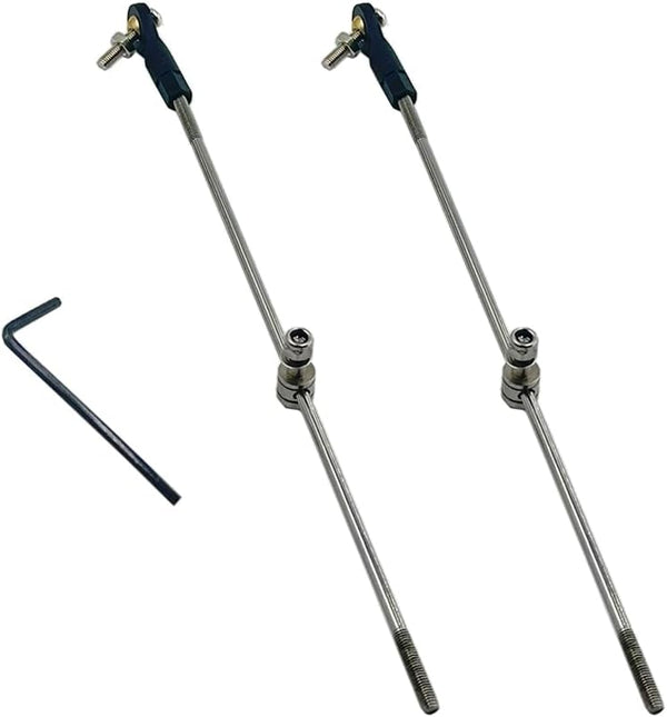 Gracilaria 2PCS RC Boat Push Rod Kit Plastic Tie Rod Ends Ball Joint