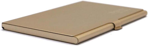 Aluminum SIM Card Case, Universal Waterproof Slim Mini Storage Case with 12 Nano SIM Card Slots, Gold