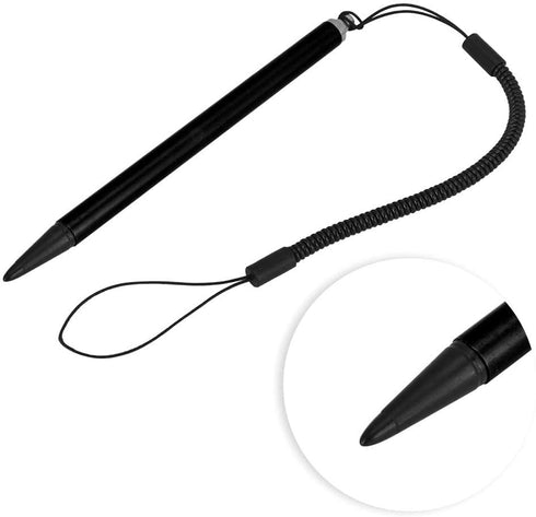 Stylus Pens for Touch Screens, Screen Touch Painting Pen Resistive Stylus with Spring Rope for POS, PDA, Industrial PC, Car Navigatior,Suitable for Resistive Mobile Phones(Black)