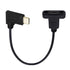 chenyang USB 3.1 Gen 2 10Gbps USB C Male to Female 90 Degree Right Angled Fast Charging Data Transfer Cable, 0.3M