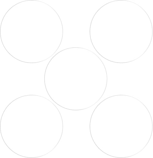 5pcs Watch Glass Screen Protectors 39mm Soft PET Anti-Fingerprint HD Clear Round Smartwatch Protection Film for Flat
