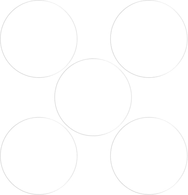 5pcs Watch Glass Screen Protectors 39mm Soft PET Anti-Fingerprint HD Clear Round Smartwatch Protection Film for Flat