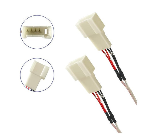AASGA 2008-2022 RAV4 4Runner 2010-2019 2pcs Car Dash Tweeter Speaker Wiring Harness for Toyota Camry Highlander Scion