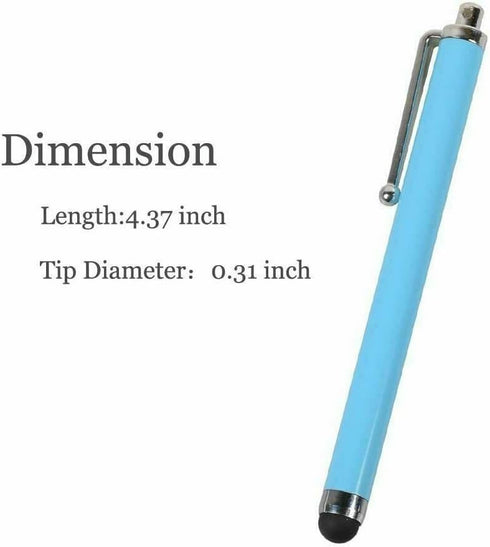 elitegadget 10 Pieces Random Color Stylus Pen - Colorful Universal Stylus Touch Screen Pen for Capacitive Touch Screens