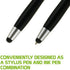 Cellet 3 Pack Touch Screen Stylus Pen and Ink Pen Combo - Compatible with iPhones, iPads, Samsung Galaxy Tablet