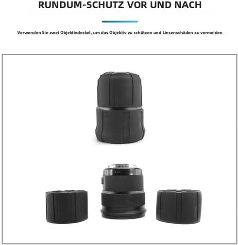 TONHOKJ 60120mm 99% (TH-002 2pcs) Universal Camera Lens Cap Cover - Fits DSLR Lenses, Element Proof, Lifetime Coverage