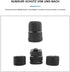 TONHOKJ 60120mm 99% (TH-002 2pcs) Universal Camera Lens Cap Cover - Fits DSLR Lenses, Element Proof, Lifetime Coverage