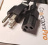 1 Foot 4 Pack Universal Short Power Cable Cord 18 AWG - 12 Inches IEC320 C13 to NEMA 5-15P