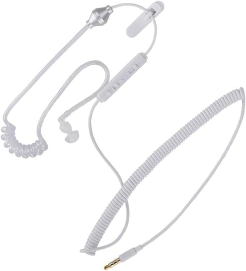 Wireless Bluetooth Earphone, Monaural 3.5mm Headphone, Air Tube In-Ear Antiradiation Stereo Headset, Flexible Design
