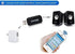 ECOMGEAR USB Bluetooth Audio Music Receiver Adapter for PC Speaker Phones with 3.5mm Stereo + ABEL Cable Tie