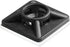 Maxxima 0.75 Inch Zip Tie Mounts - Black, 200 Pack, Cord Management Desk Cable Organizer with 3M Tape
