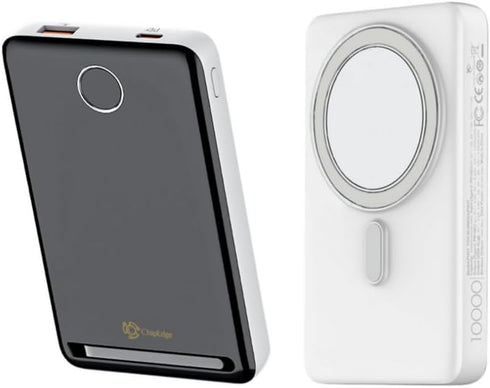 10000mAh Fast Wireless Charger Magnetic Portable Power Bank for All Smartphones, Input (Type C) & Output (Type C &