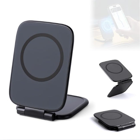 Generic Magnetic Phone Holder for Car, HideFold Ultra-Thin Foldable Magnetic Car Phone Mount