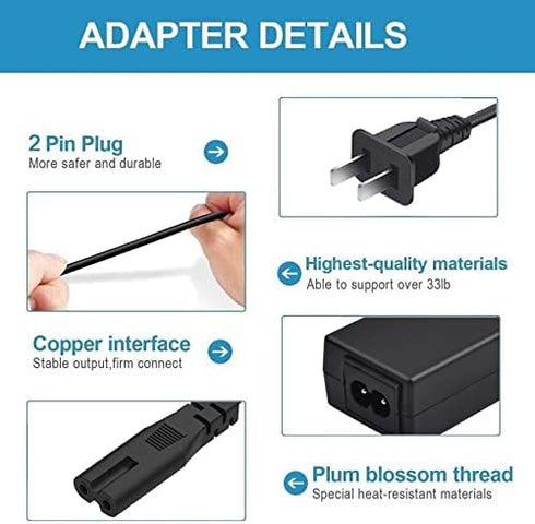Replacement 45W HP Laptop Charger, 19.5V 2.31A Power Adapter for HP Pavilion 11 13 14 15 Notebook with Cord