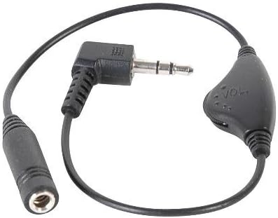 Stellar Labs Inline Volume Control for 3.5MM Headphones, Black