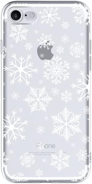 Blingy's iPhone SE Case (3rd gen)/(2nd gen) 4.7inch, Transparent Soft TPU Protective Case with Cute Christmas