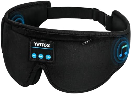 Sleep Headphones, Comfortable Washable Headphones for Side Sleepers with Adjustable Ultra Thin Stereo Speakers
