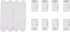 DAUERHAFT 16 9 Holes(60 inches) : Projection Screen, Foldable Portable Projector Movies Screens for Home Theater