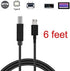 6FEET 2.0 2.0 GuangMaoBo Micro USB to Printer Cable,USB to USB Type B Cable,Android Phone pc to Printer Cable